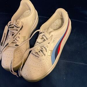 Puma White and Blue Athletic Shoes